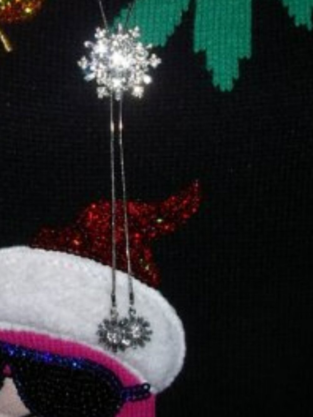 NEW SNOWFLAKE NECKLACE ADJUSTABLE SPINNING FRONT SNOWFLAKE 36" SNAKE CHAIN
